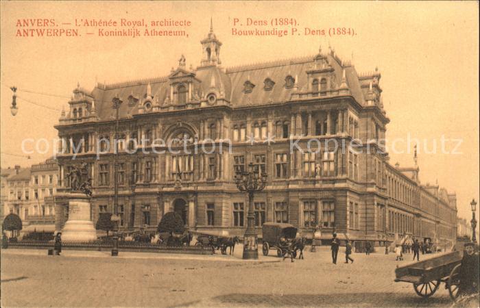 Anvers Antwerpen Athenee Royale Architecte P. Dens