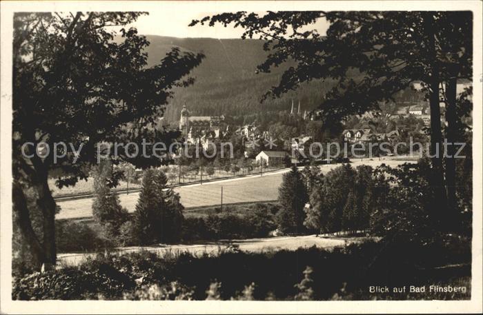 Bad Flinsberg Swieradow Zdroj Blick vom Waldrand aus Isergebirge Bahnpost