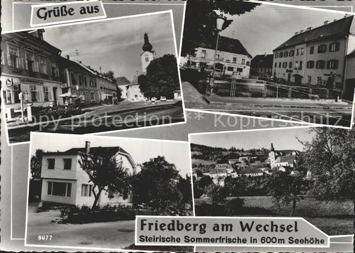 Friedberg Steiermark Strassenpartien Ortsblick