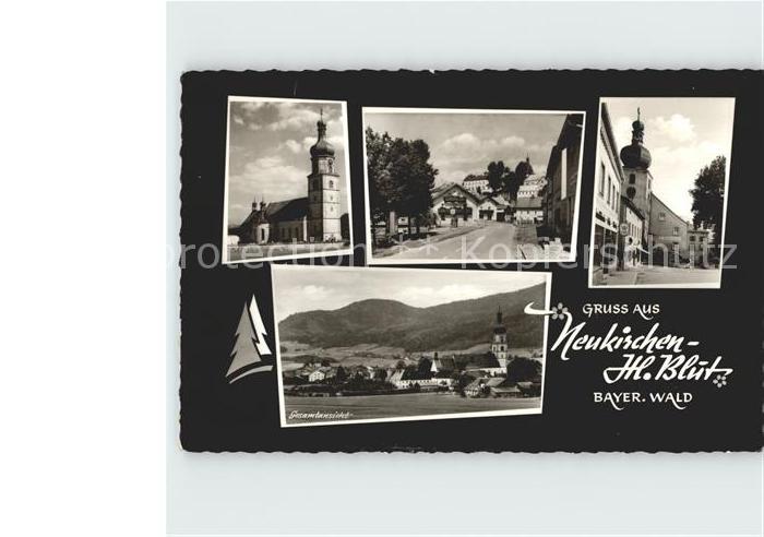 Neukirchen Heilig Blut Gesamtansicht Kirche Strassenpartie