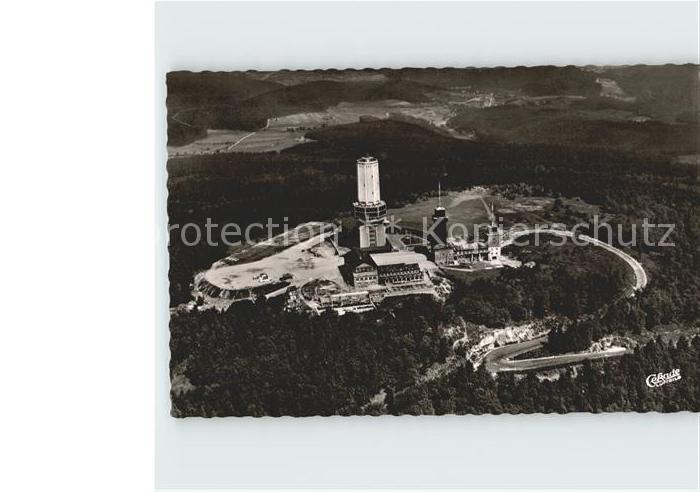 Grosser Feldberg Taunus Sendeturm Fliegeraufnahme