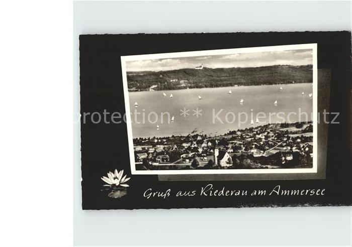 Riederau gegen Kloster Andechs Fliegeraufnahme