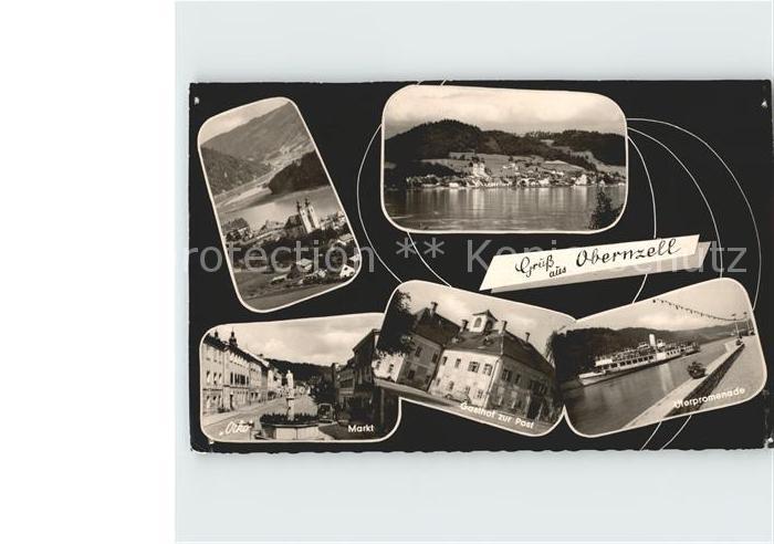 Obernzell Panorama Markt Gasthof zur Post Donau Uferpromenade