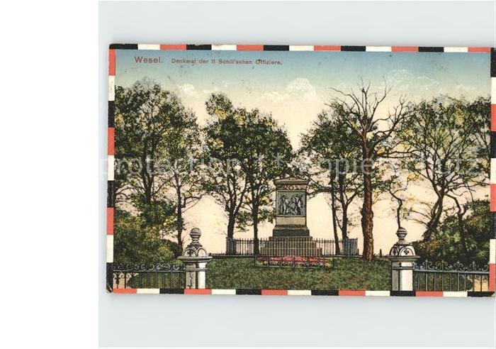 Wesel Rhein Denkmal der 11 Schillschen Offiziere