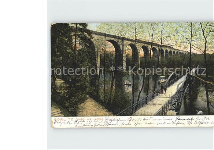 Goerlitz Sachsen Viadukt und Laufsteg