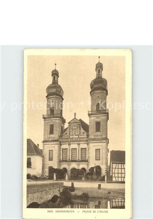 Ebersmunster Facade de l'eglise