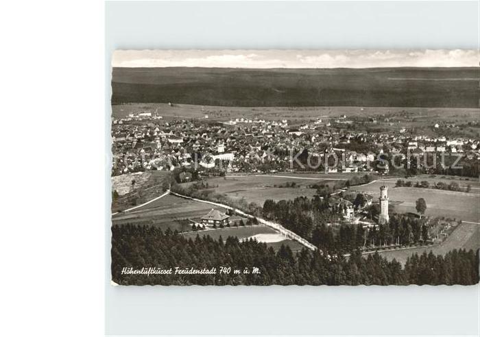 FREUDENSTADT BW Hoehenluftkurort Schwarzwald Fliegeraufnahme