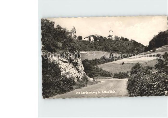 Kahla Thueringen Blick zur Leuchtenburg