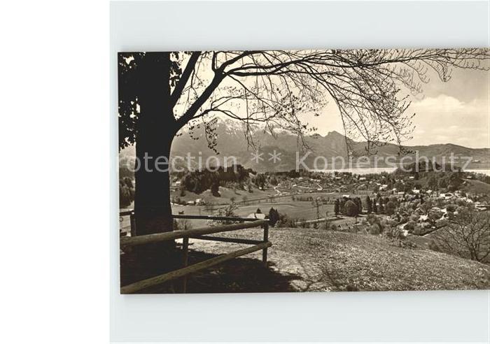 Kochel See Gesamtansicht mit Alpenpanorama