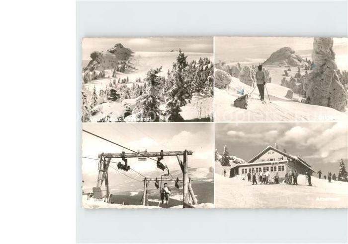 Lam Oberpfalz Wintersportplatz Bayerischer Wald Sessellift Berghaus