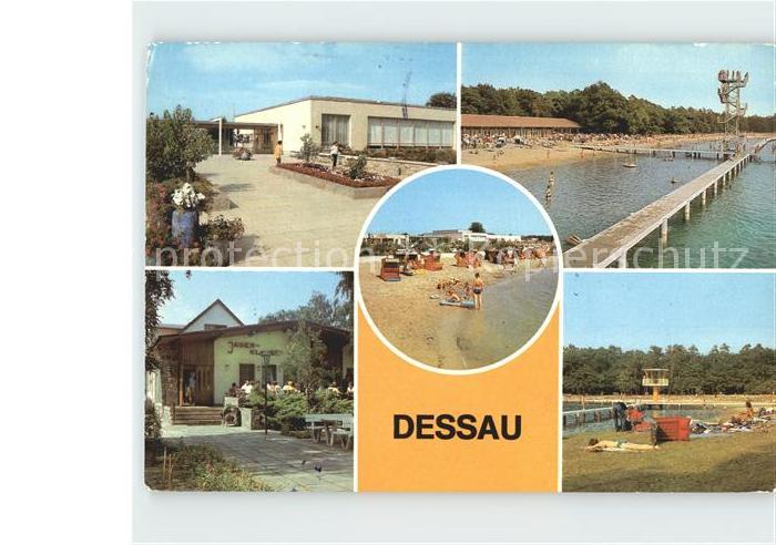 Dessau-Rosslau Waldbad Freundschaft Strandbad Adria HO Gaststaette Jaegerklause