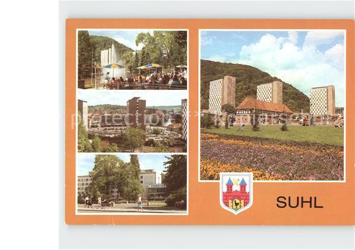 Suhl Thueringer Wald Terrassencafe Hotel Thueringer Tourist Centrum Warenhaus Wa