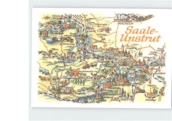 Naumburg Saale Gebietskarte Saale Unstrut