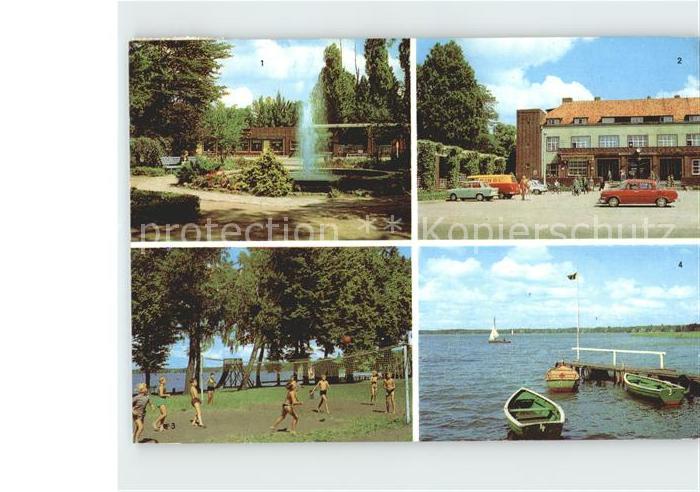 Wandlitz Anlage am Bahnhof Springbrunnen Strandbad Wandlitzsee