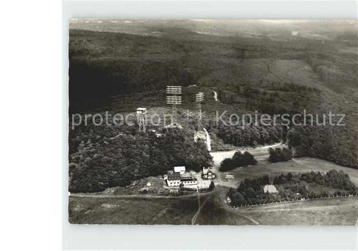Vogelsberg Hessen Berggasthof Hoherodskopf Fliegeraufnahme