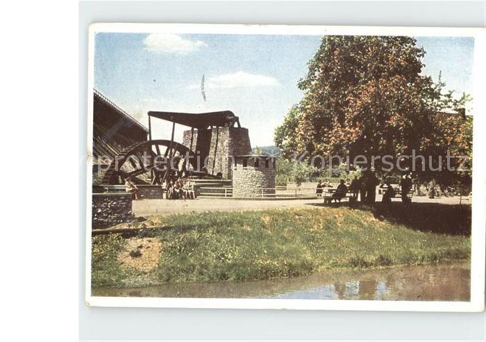 Bad Nauheim Salinenwasserrad Gradierwerke am Ludwigsbrunnen
