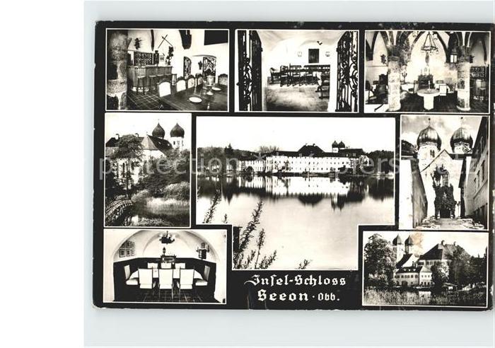 Seeon-Seebruck Inselschloss Gaststaette Klosterkeller Gaestehaus Sandau