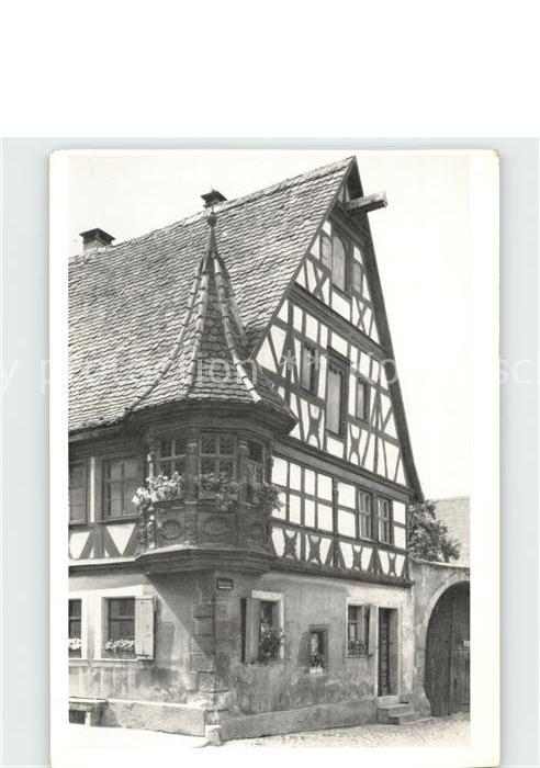 Rothenburg Tauber Fachwerkhaus Feuerleinserker Bildkalender Sonnige Heimat