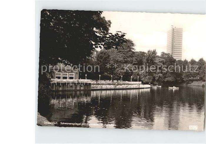 DuessELDORF  CITY Schwanenspiegel mit Mannesmann Hochhaus