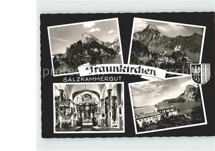 Traunkirchen Pfarrkirche Traunsee Alpen Wappen