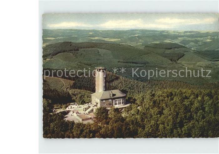 Kirchhundem Aussichtsturm Hohe Bracht Fliegeraufnahme