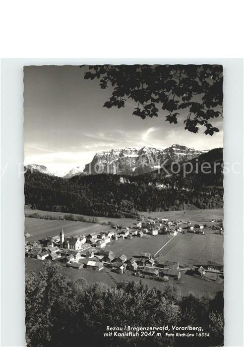Bezau Vorarlberg Panorama mit Kanisfluh