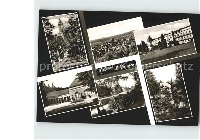 Bad Wildungen Brunnenallee Kurhaus Kurpark Teich Pavillon