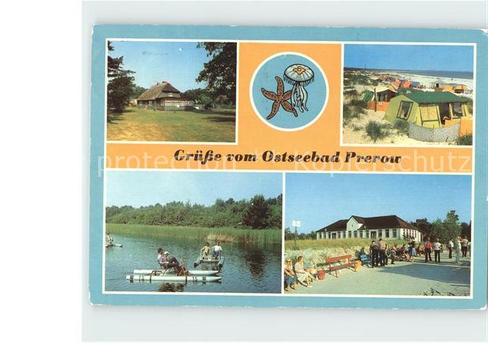 Prerow Ostseebad Rohrdachhaus Campingplatz Wassertreter Prerowstrom Duenenhaus S