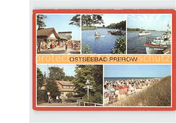 Prerow Ostseebad Strandweg Prerowstrom Hafen Cafe Strand