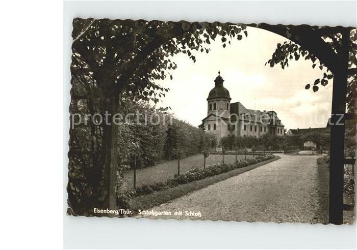 Eisenberg Thueringen Schlossgarten mit Schloss