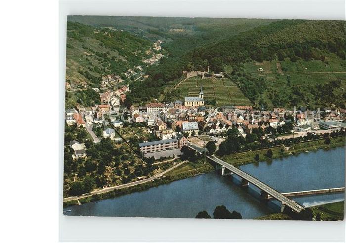 Klingenberg Main Rotweinstadt Bruecke Fliegeraufnahme