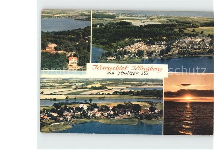 Klingberg Kurgebiet am Poenitzer See Abendstimmung Fliegeraufnahme