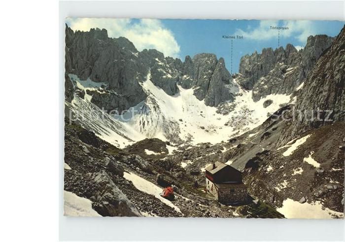 Wilder Kaiser Fritz Pflaum Huette im Griessner Kar