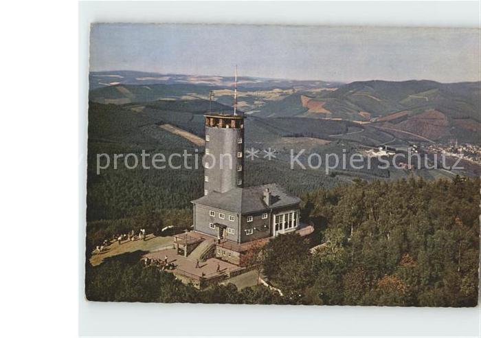 Kirchhundem Aussichtsturm Hohe Bracht Fliegeraufnahme