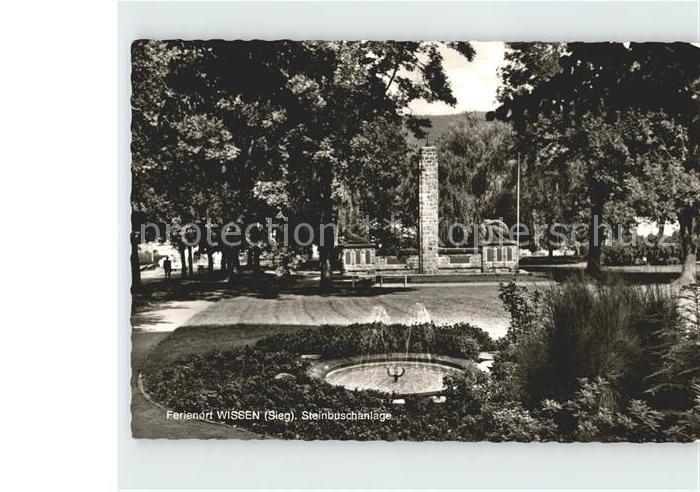 Wissen Sieg Steinbuschanlage Springbrunnen