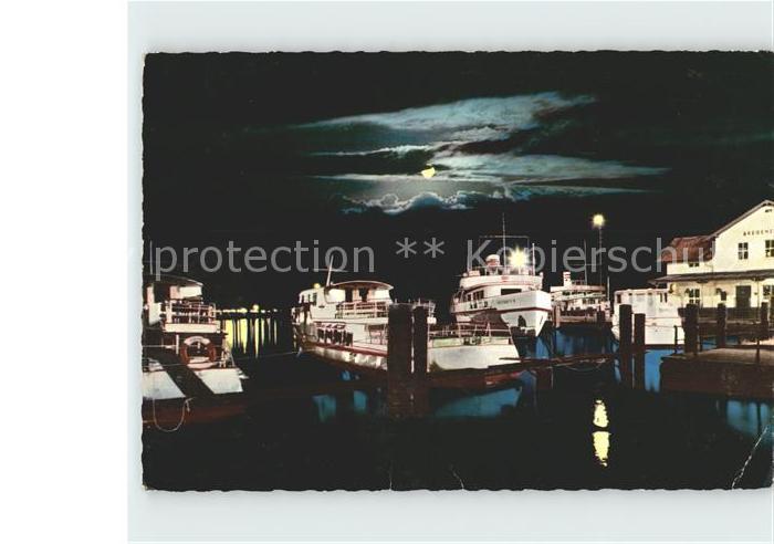 Bregenz Vorarlberg Bregenzer Hafen bei Nacht