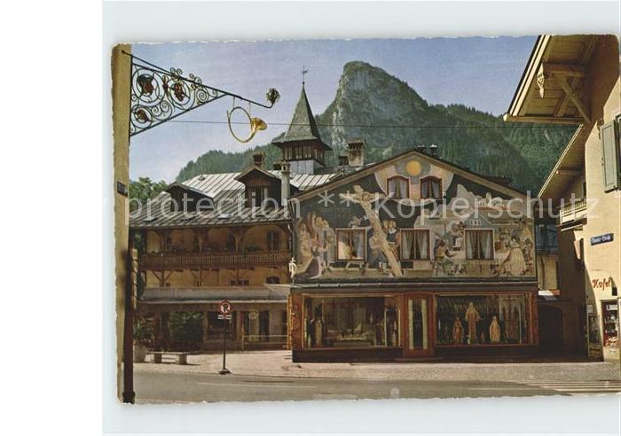 OBERAMMERGAU Bayern Marktplatz Kofel