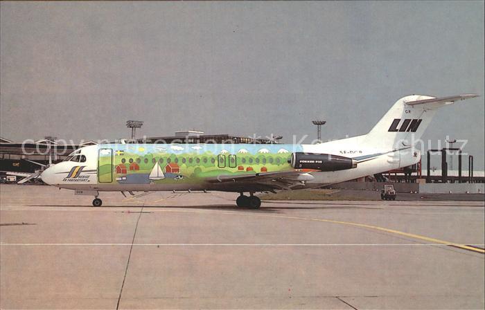 Flugzeuge Zivil Linjeflyg Fokker F.28-4000 SE-DGR c/n 1