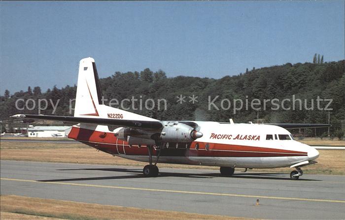 Flugzeuge Zivil Pacific Alaska Airlines Fokker F-27A N222DG MSN 61