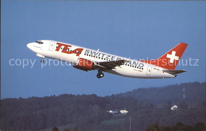 Flugzeuge Zivil TEA Switzerland Boeing 737-3M8 HB-IIA cn24023