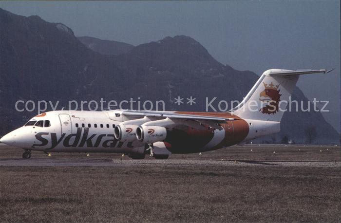 Flugzeuge Zivil Malmoe Aviation BAe 146-200 SE-DRA Sydkraft