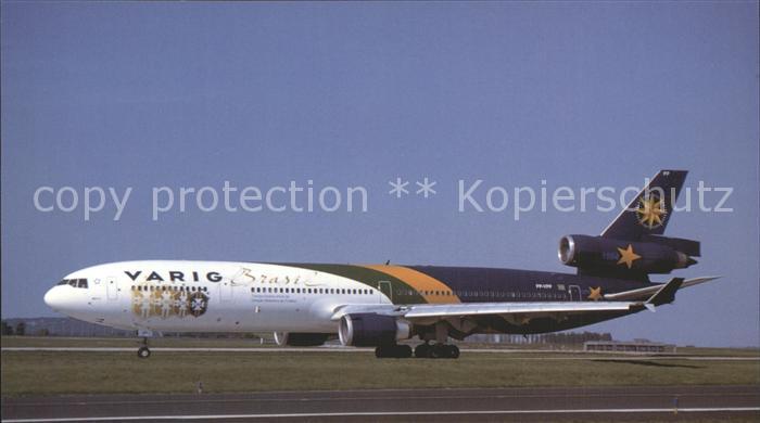 Flugzeuge Zivil Varig MD-11 PP-VPP World Cup Colors