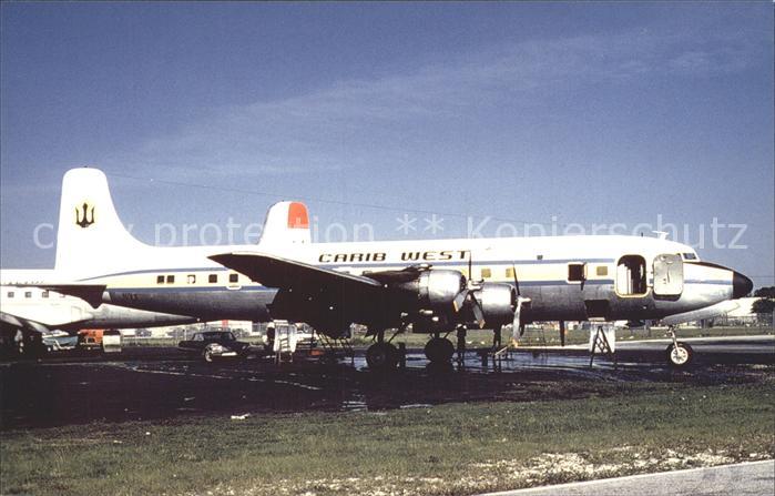 Flugzeuge Zivil Carib West Airlines Douglas DC-6