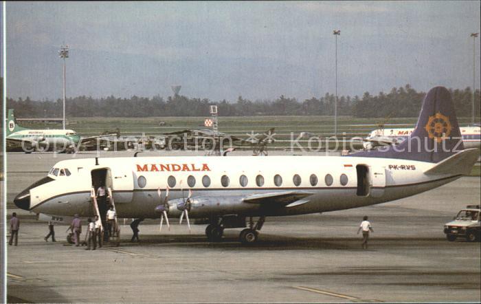 Flugzeuge Zivil Mandala Viscount 816 PK-RVS