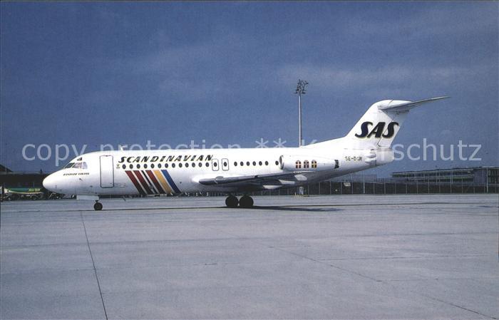 Flugzeuge Zivil Scandinavian SAS Fokker F-28 SE-DGR
