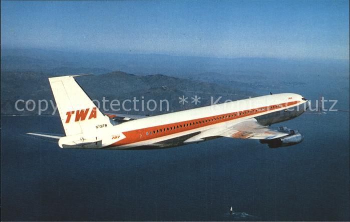 Flugzeuge Zivil TWA Trans World Airlines Boeing 707