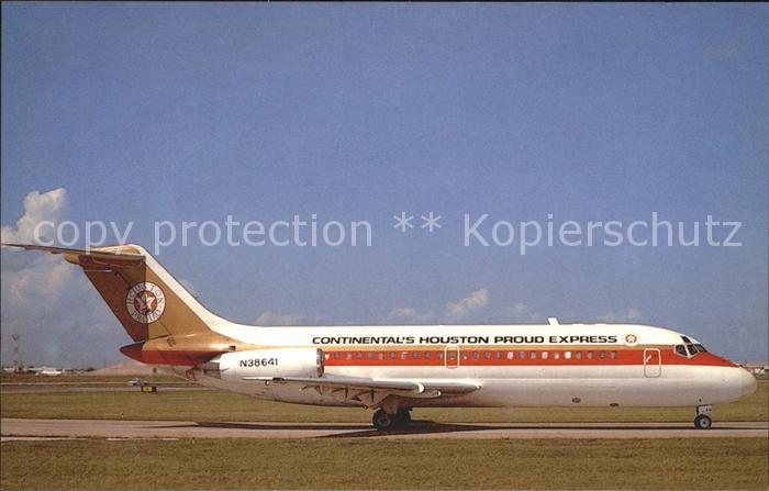 Flugzeuge Zivil Continental's Houston Proud Express McD Douglas DC-9-14