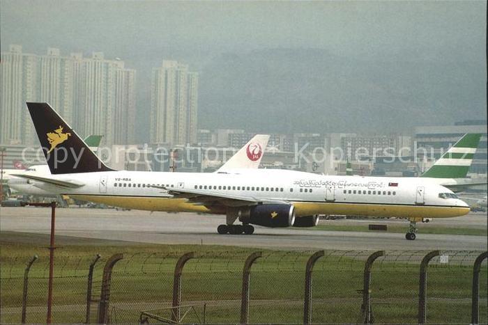 Flugzeuge Zivil Myanmar Airways B 757-2M6 V8-RBA cn 23452/94 mfd 1994