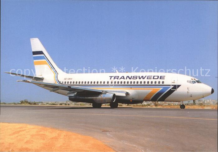 Flugzeuge Zivil Transwede 737-200 SE-DKH