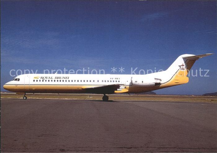Flugzeuge Zivil Royal Brunei Fokker 100 V8-RB3 c/n 11253